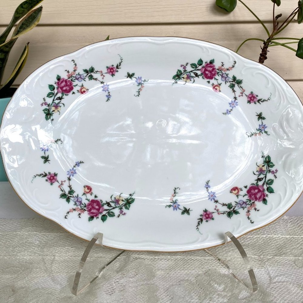 Vintage W Royal Vienna Collection by Wawel Poland - 13” Oval Serving Platter